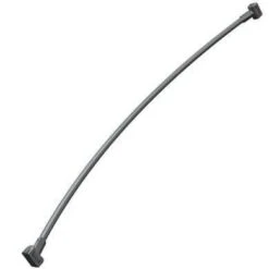 ASI 1201-B Heavy-Duty Curved Shower Curtain Rod, 1" Diameter X 60" Length, Stainless Steel