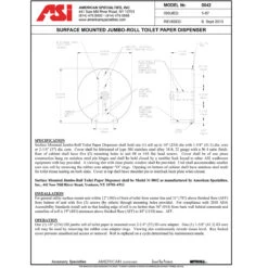 ASI 0042 Commercial Toilet Paper Dispenser, Surface-Mounted, Stainless Steel W/ Satin Finish 11 ASI 0042 Commercial Toilet Paper Dispenser, Surface-Mounted, Stainless Steel W/ Satin Finish -Alpine shop C1968046 td