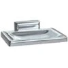 ASI 0720-Z, Soap Dish W/Drain Holes, Surface-Mounted, Chrome Plated Zamak