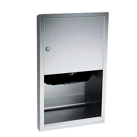 ASI 045210AC-6 Automatic Commercial Paper Towel Dispenser, Semi-Recessed-Mounted, Stainless Steel 3 ASI 045210AC-6 Automatic Commercial Paper Towel Dispenser, Semi-Recessed-Mounted, Stainless Steel