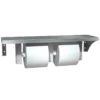 ASI 0697-GAL Commercial Toilet Paper Dispenser/Shelf, 5" W X 18" L, Wall-Mounted, Stainless Steel W/ Satin Finish -Alpine shop C1968115 main 3333