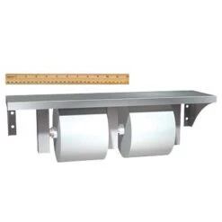 ASI 0697-GAL Commercial Toilet Paper Dispenser/Shelf, 5" W X 18" L, Wall-Mounted, Stainless Steel W/ Satin Finish 9 ASI 0697-GAL Commercial Toilet Paper Dispenser/Shelf, 5" W X 18" L, Wall-Mounted, Stainless Steel W/ Satin Finish -Alpine shop C1968115 main ruler