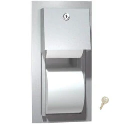 ASI 0031 Commercial Toilet Paper Dispenser, Recessed-Mounted, Stainless Steel W/ Satin Finish
