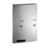 ASI 204684-9-50 Commercial Restroom Sanitary Napkin/ Tampon Dispenser, 50 Cents, Roval-Surface-Mounted, Stainless Steel