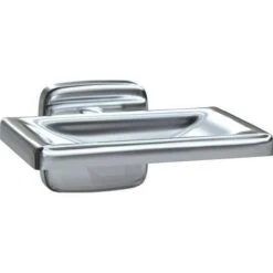 ASI 7320-B Commercial Restroom Soap Dish, 4-1/4" W X 3" D, Stainless Steel W/ Bright-Polished Finish