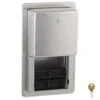 Bobrick B-4388 Commercial Toilet Paper Dispenser, Recessed-Mounted, Stainless Steel W/ Satin Finish -Alpine shop C1968448 key