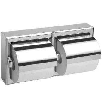 Bobrick B-69997 Commercial Toilet Paper Dispenser W/ Hood, Surface-Mounted, Stainless Steel W/ Chrome Finish 5 Bobrick B-69997 Commercial Toilet Paper Dispenser W/ Hood, Surface-Mounted, Stainless Steel W/ Chrome Finish - Image 3
