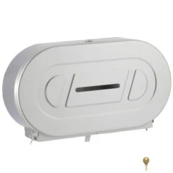 Bobrick B-2892 Commercial Toilet Paper Dispenser, Surface-Mounted, Stainless Steel W/ Satin Finish