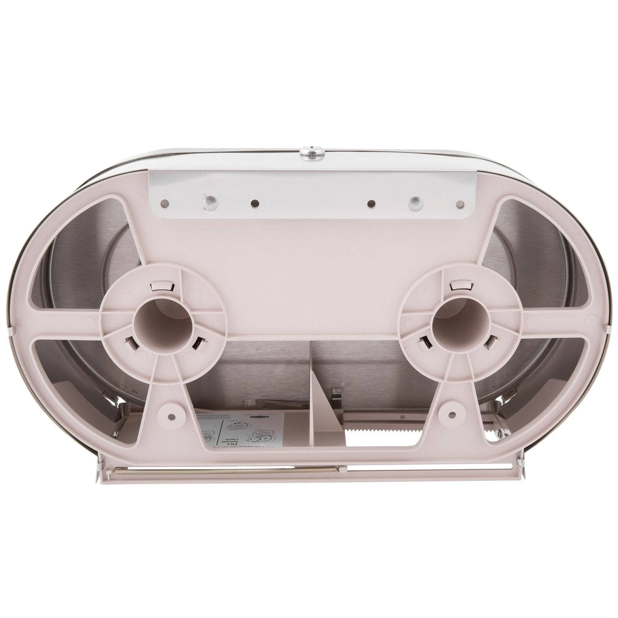 Bobrick B-2892 Commercial Toilet Paper Dispenser, Surface-Mounted, Stainless Steel W/ Satin Finish 6 Bobrick B-2892 Commercial Toilet Paper Dispenser, Surface-Mounted, Stainless Steel W/ Satin Finish - Image 5