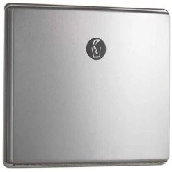 Bobrick B-4353 Commercial Restroom Sanitary Napkin Disposal, Recessed-Mounted, Stainless Steel