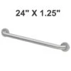 Bobrick B-5806x24 (24 X 1.25) Commercial Grab Bar, 1-1/4" Diameter X 24" Length, Concealed-Mounted, Stainless Steel