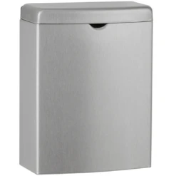 Bobrick B-270 Commercial Restroom Sanitary Napkin/Tampon Disposal, Surface-Mounted, Stainless Steel