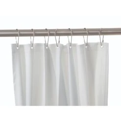 Bobrick B-204-3 Commercial Shower Curtain, 72" Length, Vinyl
