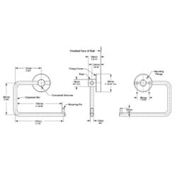 Bobrick B-543 Commercial Toilet Paper Spare Roll Dispenser, Surface-Mounted, Stainless Steel W/ Satin Finish -Alpine shop C1968762 main TD