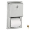Bobrick B-3888 Commercial Toilet Paper Dispenser, Recessed-Mounted, Stainless Steel W/ Satin Finish -Alpine shop C1968979 key2