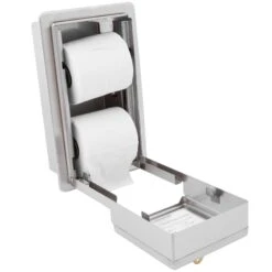 Bobrick B-3888 Commercial Toilet Paper Dispenser, Recessed-Mounted, Stainless Steel W/ Satin Finish -Alpine shop C1968979 main 3