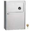 Bobrick B-254 Commercial Restroom Sanitary Napkin/Tampon Disposal, Surface-Mounted, Stainless Steel -Alpine shop C1969005 m3 key