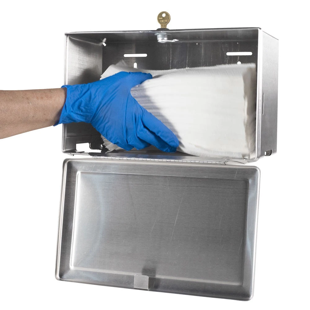 Bobrick B-263 Commercial Paper Towel Dispenser, Surface-Mounted, Stainless Steel 15 Bobrick B-263 Commercial Paper Towel Dispenser, Surface-Mounted, Stainless Steel - Image 13