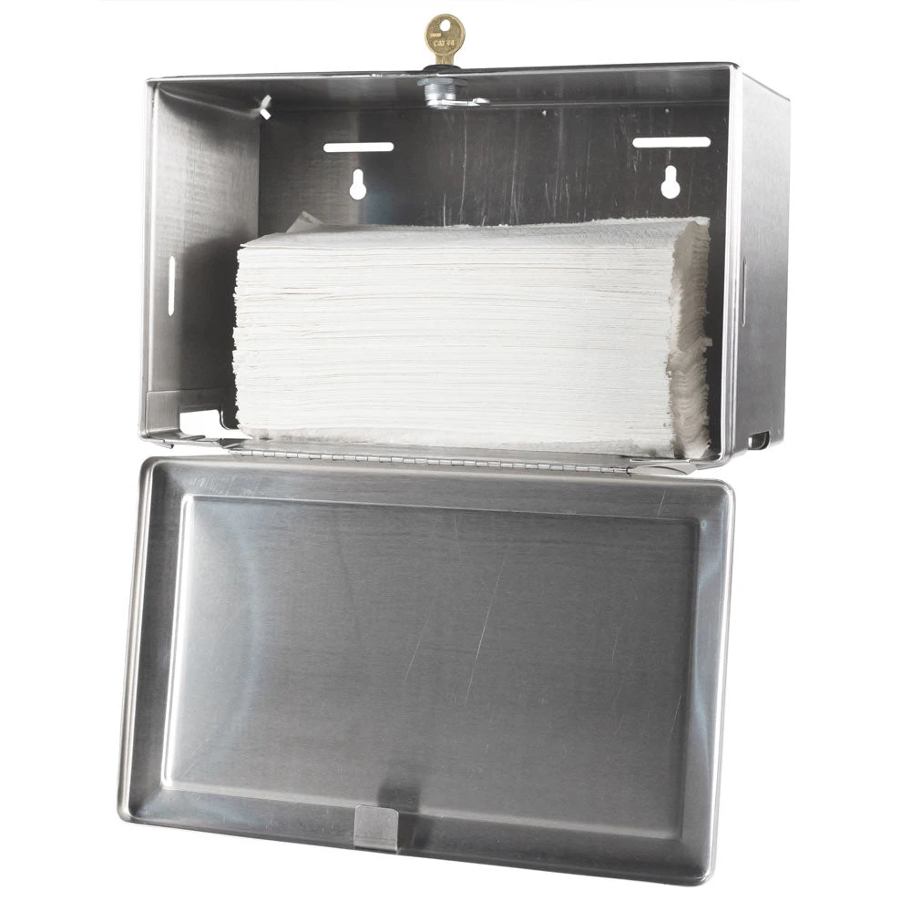 Bobrick B-263 Commercial Paper Towel Dispenser, Surface-Mounted, Stainless Steel 6 Bobrick B-263 Commercial Paper Towel Dispenser, Surface-Mounted, Stainless Steel - Image 4