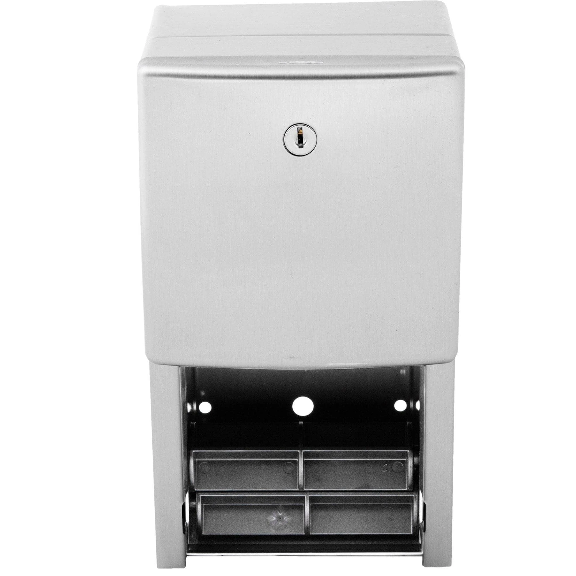 Bobrick B-4288 Commercial Toilet Paper Dispenser, Surface-Mounted, Stainless Steel W/ Satin Finish 7 Bobrick B-4288 Commercial Toilet Paper Dispenser, Surface-Mounted, Stainless Steel W/ Satin Finish - Image 5