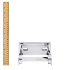 Bobrick B-264 Commercial Toilet Paper Dispenser, Surface-Mounted, Stainless Steel W/ Bright-Polished Finish -Alpine shop C1969019 main ruler2