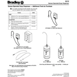 Bradley 6315-KT Hands Free Touchless Soap Dispenser Starter Kit 10 Bradley 6315-KT Hands Free Touchless Soap Dispenser Starter Kit -Alpine shop C1975885 td2