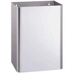 Bradley 355-00 Commercial Restroom Waste Receptacle, 20.6 Gallon, Surface-Mounted, 18" W X 23" H, 9" D, Stainless Steel
