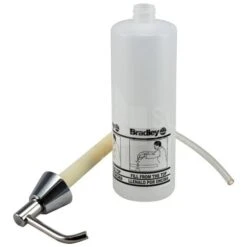 Bradley 6324-68 Commercial Liquid Soap Dispenser, Countertop Mounted, Manual-Push, Stainless Steel - 4" Spout Length -Alpine shop C1975955 main 3