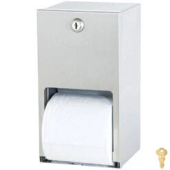 Bradley 5402-00 Commercial Toilet Paper Dispenser, Surface-Mounted, Stainless Steel W/ Satin Finish