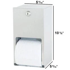 Bradley 5402-00 Commercial Toilet Paper Dispenser, Surface-Mounted, Stainless Steel W/ Satin Finish -Alpine shop C1976036 main 6