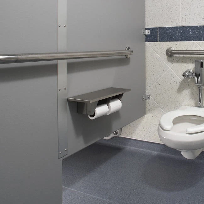 Bradley 5263-00 Commercial Toilet Paper Dispenser, Surface-Mounted, Aluminum 6 Bradley 5263-00 Commercial Toilet Paper Dispenser, Surface-Mounted, Aluminum - Image 4