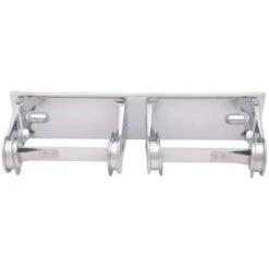 Bradley 5224-00 Commercial Double Roll Toilet Paper Dispenser, Surface-Mounted, Metal