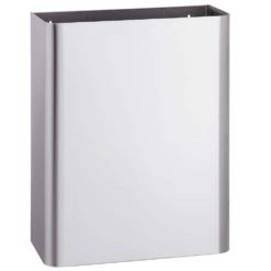 Bradley 356-00 Commercial Restroom Waste Receptacle, 12 Gallon, Surface-Mounted, 18" W X 23" H, 9" D, Stainless Steel
