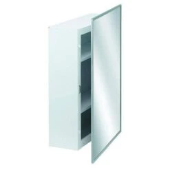 Bradley 9661-000000 Commerical Medicine Cabinet, 16" W X 26" H, Recessed-Mounted, Steel White Epoxy