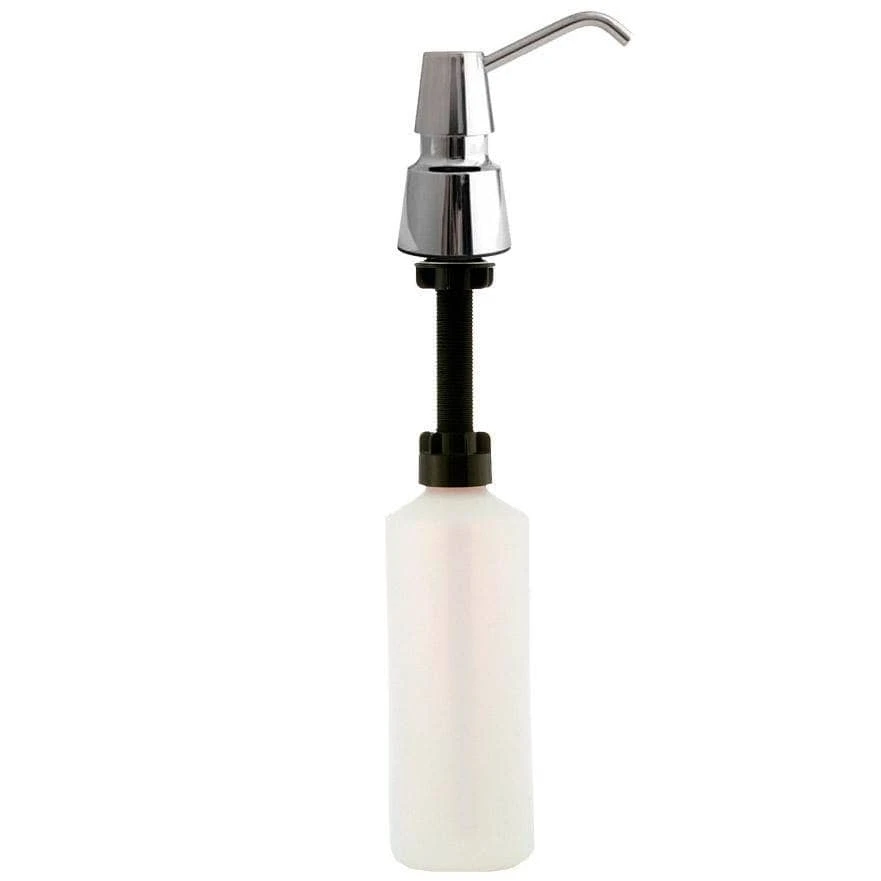 Bobrick B-823 Commercial Foam Soap Dispenser, Counter Mounted, Stainless Steel - 4" Spout Length 3 Bobrick B-823 Commercial Foam Soap Dispenser, Counter Mounted, Stainless Steel - 4" Spout Length