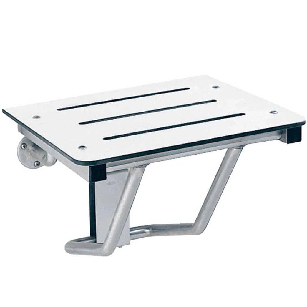 Bobrick B-5193 Commercial Folding Shower Seat, Surface-Mounted, Stainless Steel 3 Bobrick B-5193 Commercial Folding Shower Seat, Surface-Mounted, Stainless Steel