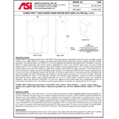 ASI 0196-2-93 Automatic Hand Dryer, 208-240 Volt, Surface-Mounted, Steel 8 ASI 0196-2-93 Automatic Hand Dryer, 208-240 Volt, Surface-Mounted, Steel -Alpine shop C3055682 td