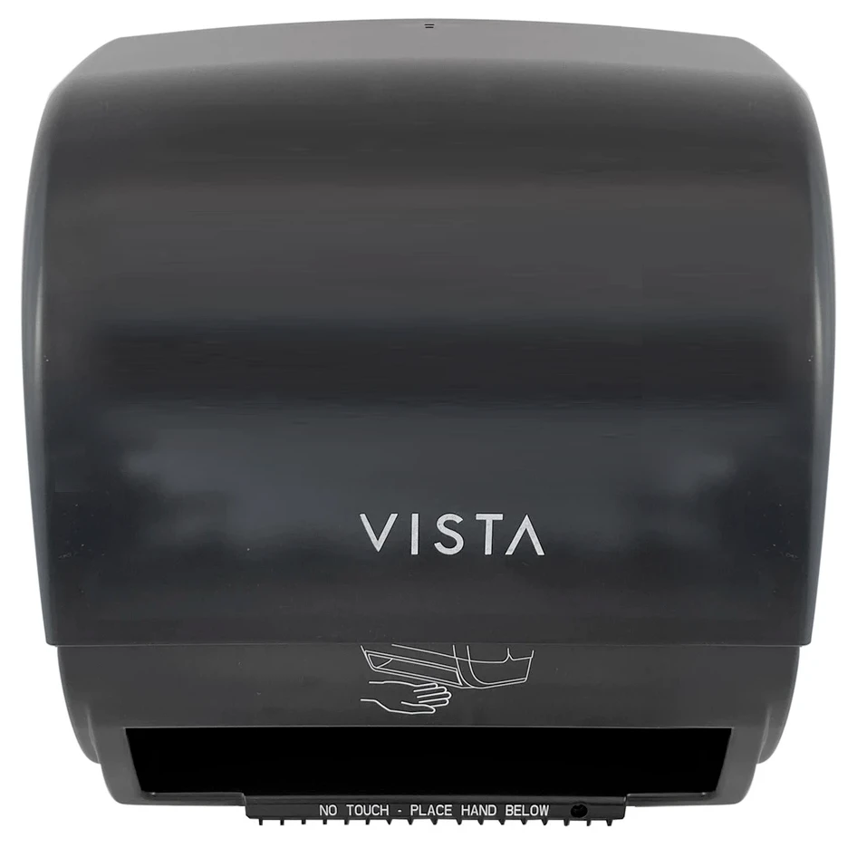 VISTA Electronic Hands Free Roll Towel Dispenser, Black Translucent - PT2006 3 VISTA Electronic Hands Free Roll Towel Dispenser, Black Translucent - PT2006