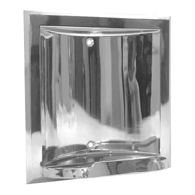 ASI 0404-Z Soap Dish - Chrome Plated Zamak - Recessed 3 ASI 0404-Z Soap Dish - Chrome Plated Zamak - Recessed