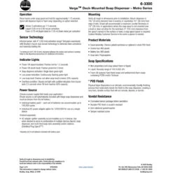 Bradley - 6-3300-RFT-BB - Touchless Counter Mounted Sensor Soap Dispenser, Brushed Black Stainless, Metro Series 17 Bradley - 6-3300-RFT-BB - Touchless Counter Mounted Sensor Soap Dispenser, Brushed Black Stainless, Metro Series -Alpine shop METROBradley 6 3300 TD2 afa2027b 5cd1 4675 84f2 4f32945de2a4