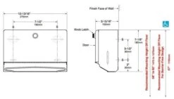 Bobrick B-2621 Commercial Paper Towel Dispenser, Surface-Mounted, Stainless Steel -Alpine shop bobrick b 2621