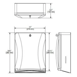 Bradley 2A10-11 Commercial Paper Towel Dispenser, Surface-Mounted, Stainless Steel 12 Bradley 2A10-11 Commercial Paper Towel Dispenser, Surface-Mounted, Stainless Steel -Alpine shop c1964574 main 3