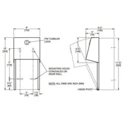 ASI 0030 Commercial Toilet Paper Dispenser, Surface-Mounted, Stainless Steel W/ Satin Finish -Alpine shop c1968109 main 9