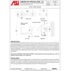 ASI 0705-Z Commercial Toilet Paper Dispenser, Surface-Mounted, Steel W/ Chrome Finish -Alpine shop c1968186 td1