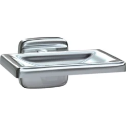 ASI 7320-S Commercial Soap Dish, 4-1/4" W X 3" D, Stainless Steel W/ Satin Finish