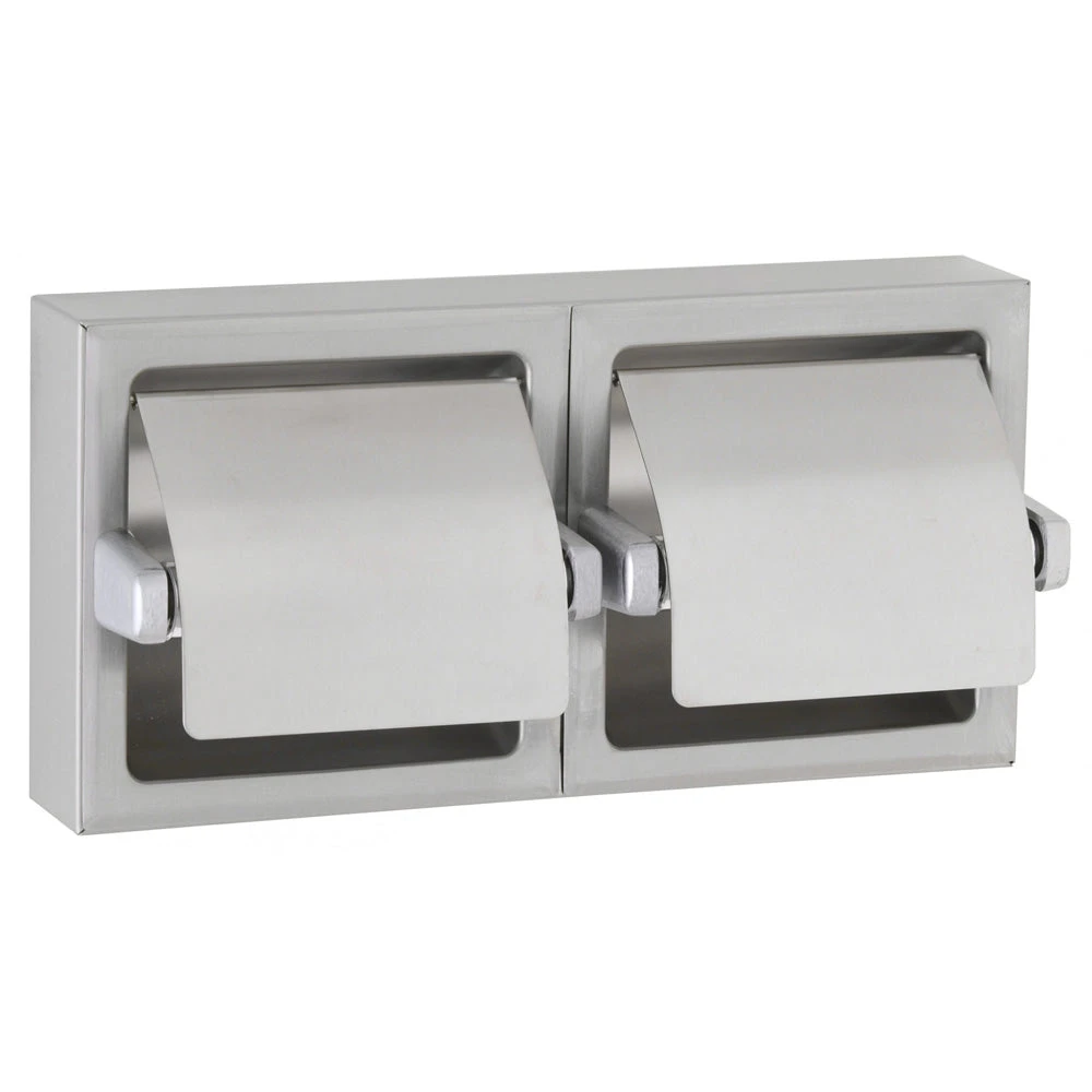 Bobrick B-69997 Commercial Toilet Paper Dispenser W/ Hood, Surface-Mounted, Stainless Steel W/ Chrome Finish 3 Bobrick B-69997 Commercial Toilet Paper Dispenser W/ Hood, Surface-Mounted, Stainless Steel W/ Chrome Finish