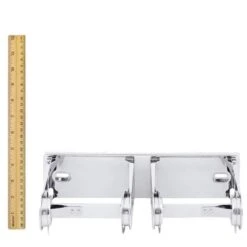 Bobrick B-265 Commercial Double Roll Toilet Paper Dispenser, Surface-Mounted, Stainless Steel -Alpine shop c1968526 main ruler
