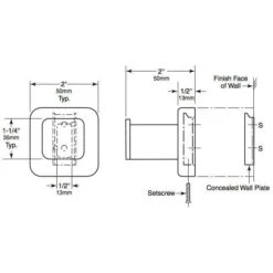 Bobrick B-6717 Commercial Single Robe & Coat Hook, Stainless Steel W/ Satin Finish -Alpine shop c1968559 main 2