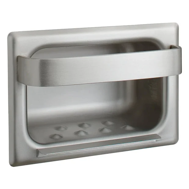 Bobrick B-4390 Heavy-Duty Soap Dish & Bar, Recessed-Mounted, Stainless Steel 3 Bobrick B-4390 Heavy-Duty Soap Dish & Bar, Recessed-Mounted, Stainless Steel
