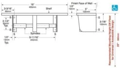 Bobrick B-2840 Toilet Paper Dispenser Utility Shelf, 16" W X 3-7/8" H X 5" D, Surface-Mounted, Stainless Steel W/ Satin Finish 10 Bobrick B-2840 Toilet Paper Dispenser Utility Shelf, 16" W X 3-7/8" H X 5" D, Surface-Mounted, Stainless Steel W/ Satin Finish -Alpine shop c1968924